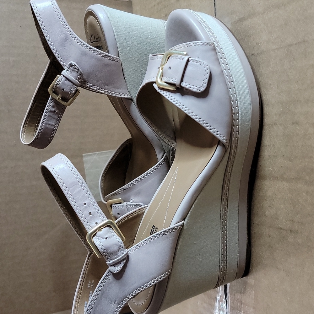 Clarks Zia Castle wedge sandals